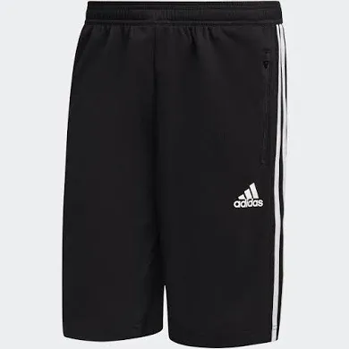 adidas Designed 2 Move 3-Stripes Orbit Green Black Zip Pocket Shorts H55312